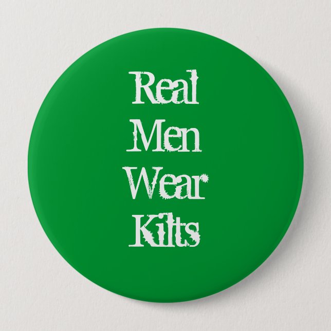 Real MenWear Kilts Pinback Button (Front)