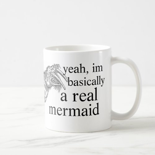 real mermaid coffee mug