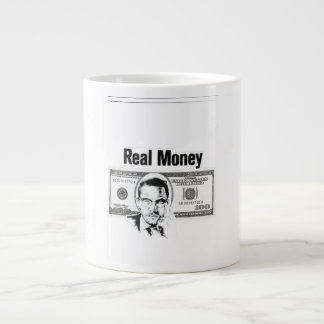 Real money giant coffee mug