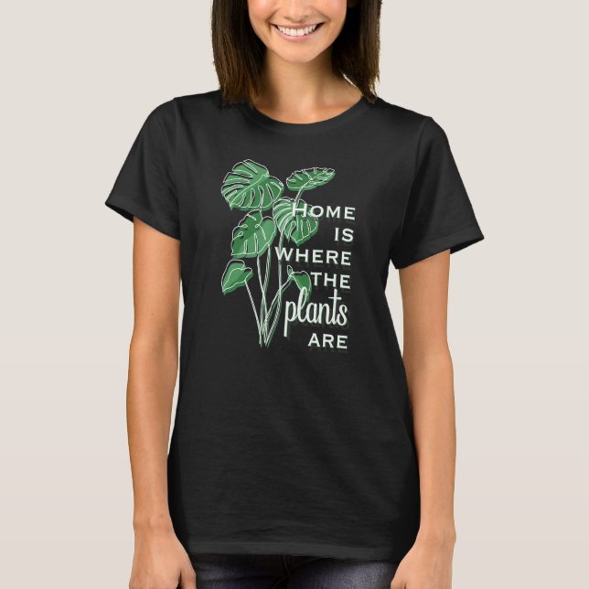 Real Monstera Deliciosa Plant House Plant Window L T-Shirt (Front)