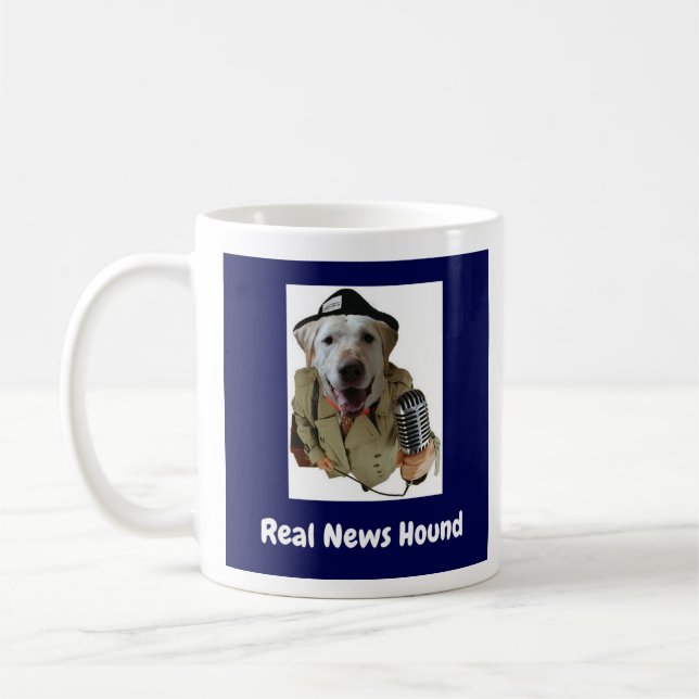 Real News Hound  Coffee Mug (Left)