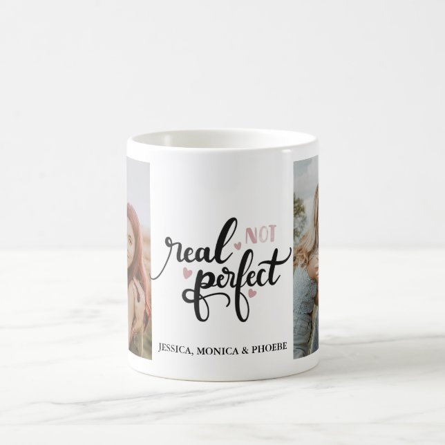"Real Not Perfect" Photo Mug (Center)