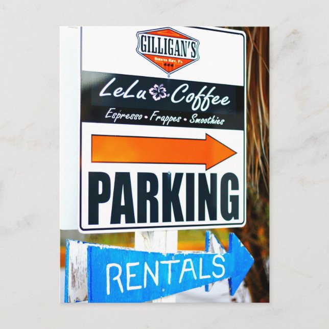 Real Photo Gilligan's Siesta Key Florida Postcard (Front)