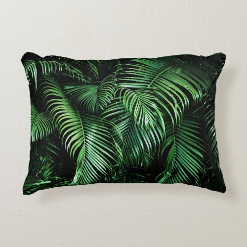Real Photo Tropical Florals Accent Pillow