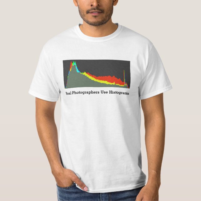 Real Photographers use Histograms T-Shirt (Front)