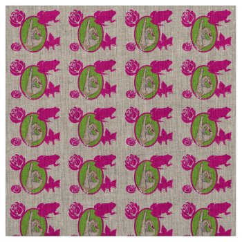 Real Pink And Green Fabric by dawnfx at Zazzle