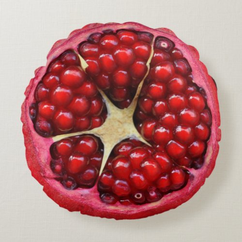 Real Pomegranate Round Pillow