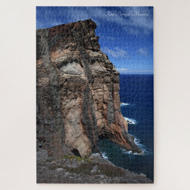 Real Portugal- Madeira Cliff Jigsaw Puzzle (Vertical)