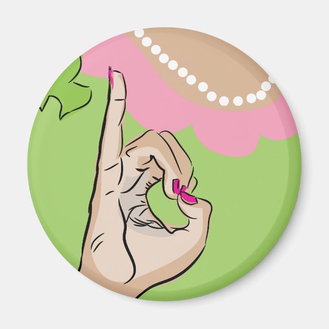 Real Pretty Girl Sorority Fun Magnet (Front)