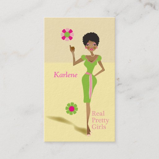 Customizable Real Pretty Girls Business Card
