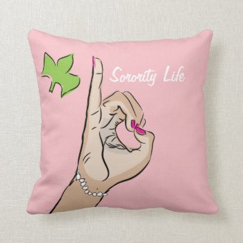 Real Pretty Girls Pink And Green Throw Pillow by dawnfx at Zazzle