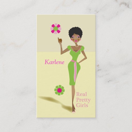 Customizable Real Pretty Girls Sorority Girls Business Card