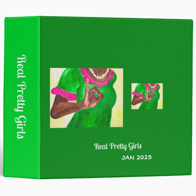 Real Pretty Large Binder (Front/Spine)