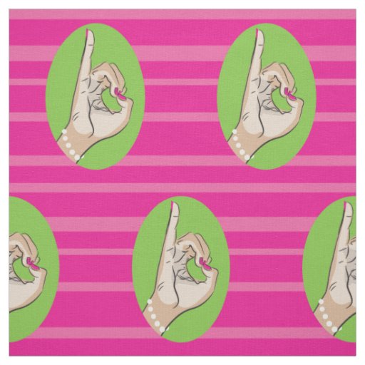 Real Pretty pink and green fabric