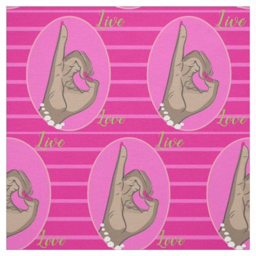 Real Pretty pink and green fabric