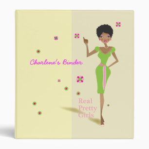 Real Pretty Pink and Green Sorority Life Binder