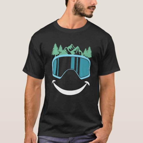 Real Princess Wears Ski Boots Skiing Female Skier T_Shirt