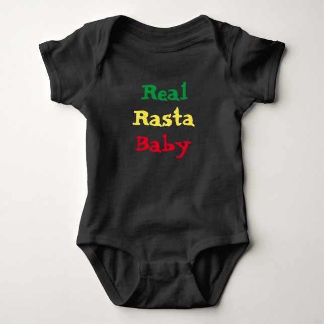 Real Rasta Baby Baby Bodysuit (Front)