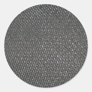 Real RAW Carbon Fiber Textured Classic Round Sticker