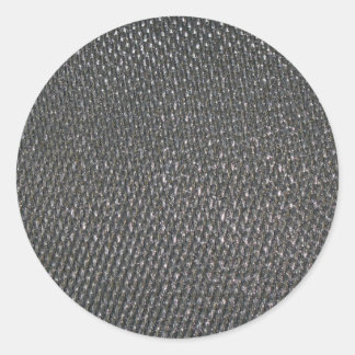 Real RAW Carbon Fiber Textured Classic Round Sticker