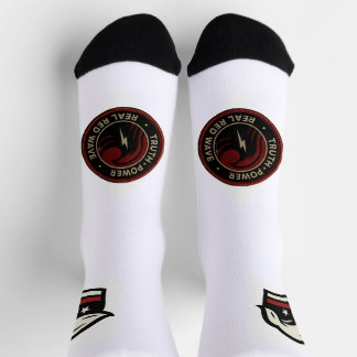 Real Red Wave™ Patriotic Crew Socks