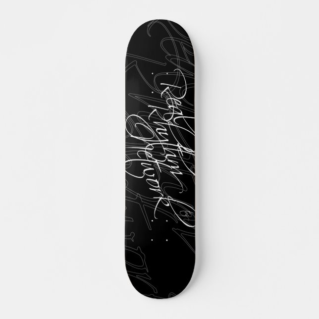 Real Rhythm Logo Skateboard Deck (Front)