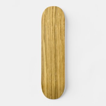 Real Rift Oak Veneer Woodgrain Skateboard by Hakonart at Zazzle