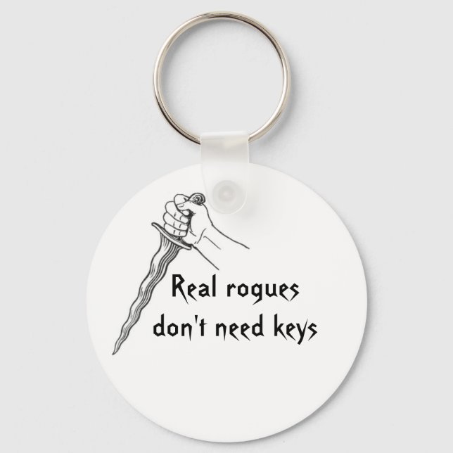 Real rogues don't need keys keychain (Front)