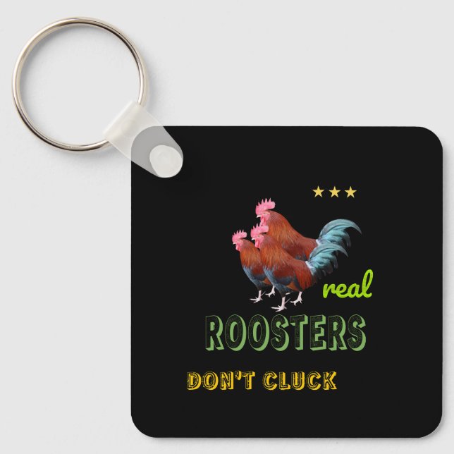 Real roosters keychain (Front)