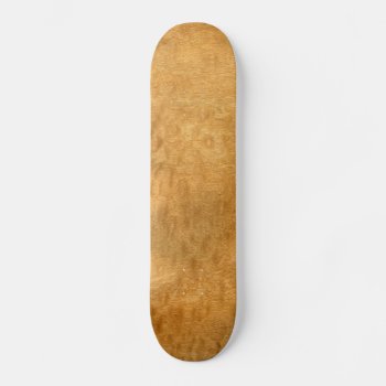 Real Scanned Pommele Sapele Veneer Woodgrain Skateboard by Hakonart at Zazzle