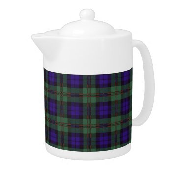 Real Scottish Tartan - Dundas Teapot by TheTartanShop at Zazzle