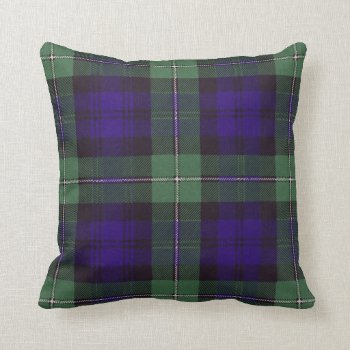 Real Scottish Tartan - Forbes Throw Pillow by TheTartanShop at Zazzle