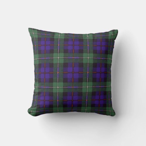 Real Scottish tartan _ Mackenzie Throw Pillow