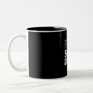 Real Scuba Diving Girl Some Go Swimming Funny Gift Two-Tone Coffee Mug