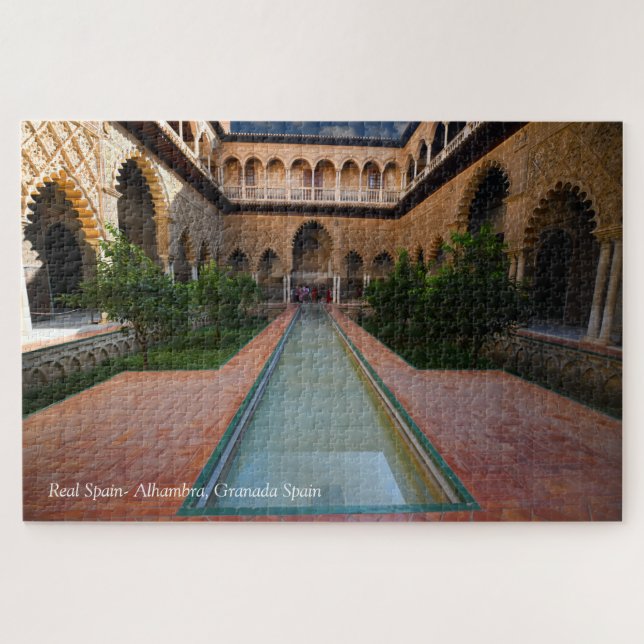 Real Spain- Alhambra, Granada Spain Jigsaw Puzzle (Horizontal)