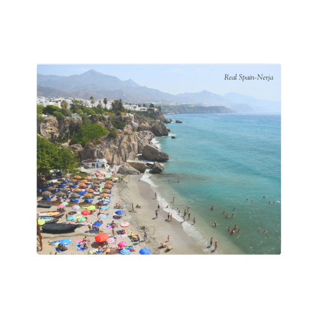 Real Spain- Nerja Metal Print (Front)