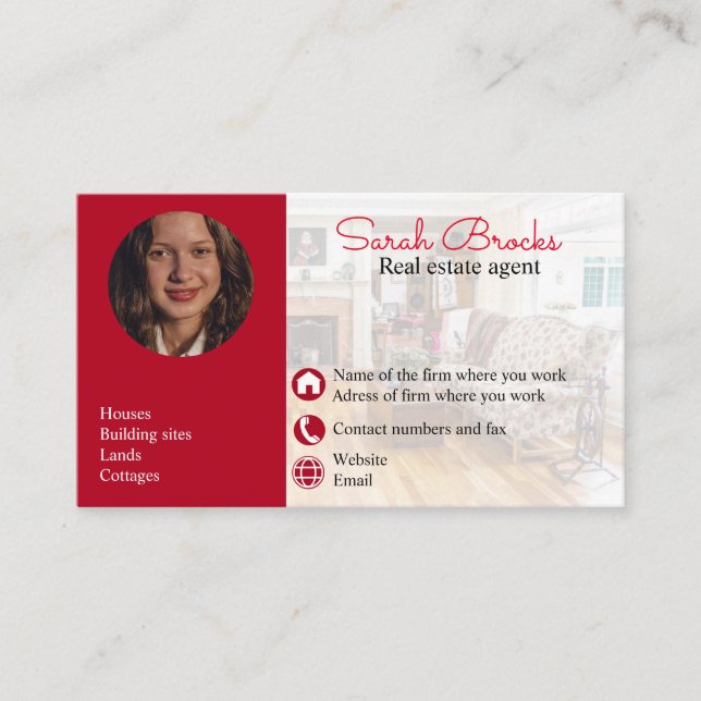 Real State agent Visitor Card (Front)