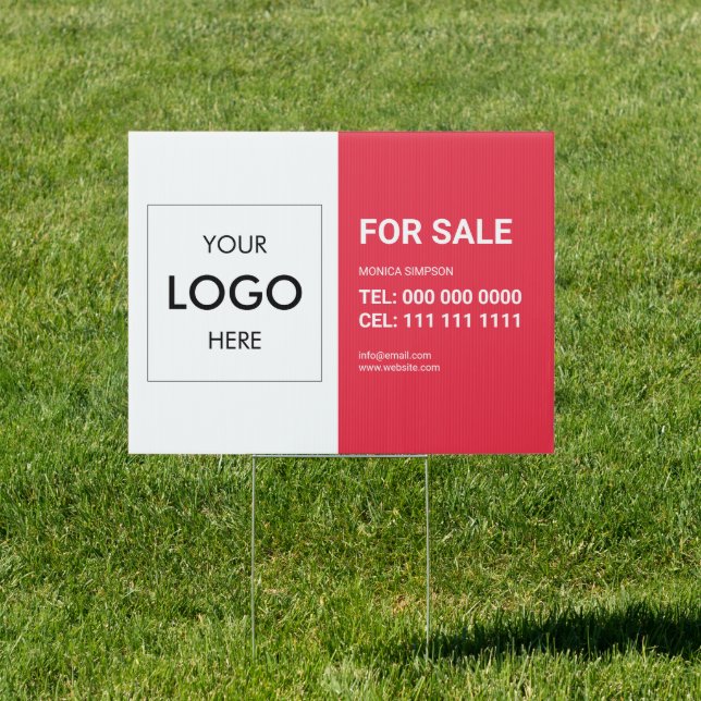 Real State Logo Modern Red Sign (Insitu)