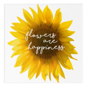 Real Sunflower Photo Field Flowers Are Happiness Acrylic Print