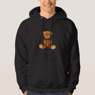 Real Teddy Bear Illustration   Graphic Designs Hoodie