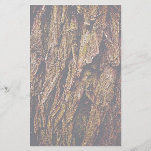 Real Tree Bark Stationery (Front)