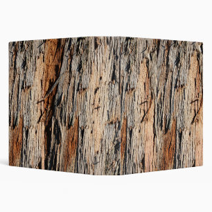 Real Tree Bark Wood Binder