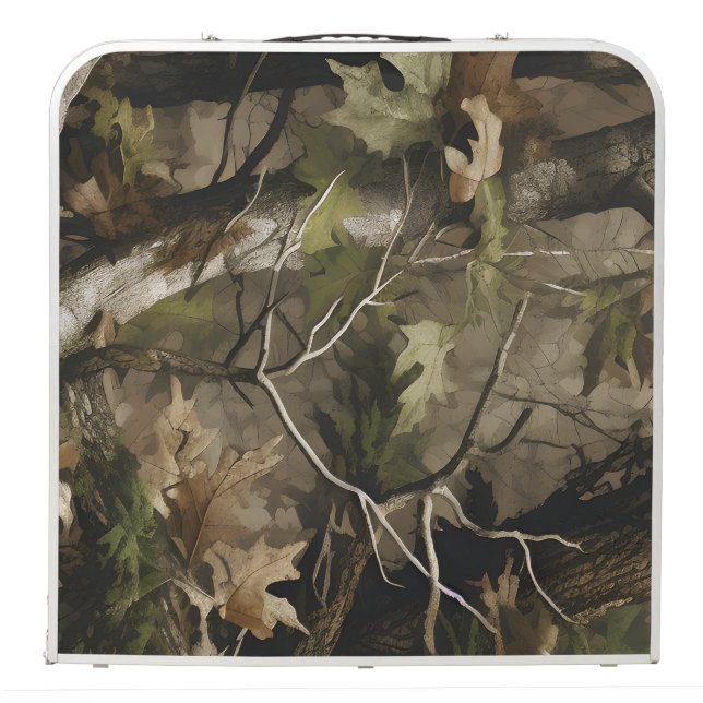Real Tree Camouflage Beer Pong Table (Folded Back)