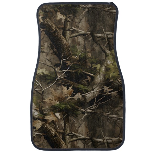 Real Tree Camouflage Car Floor Mat (Front)