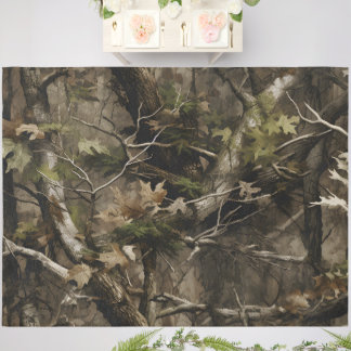Real Tree Camouflage Outdoor Rug