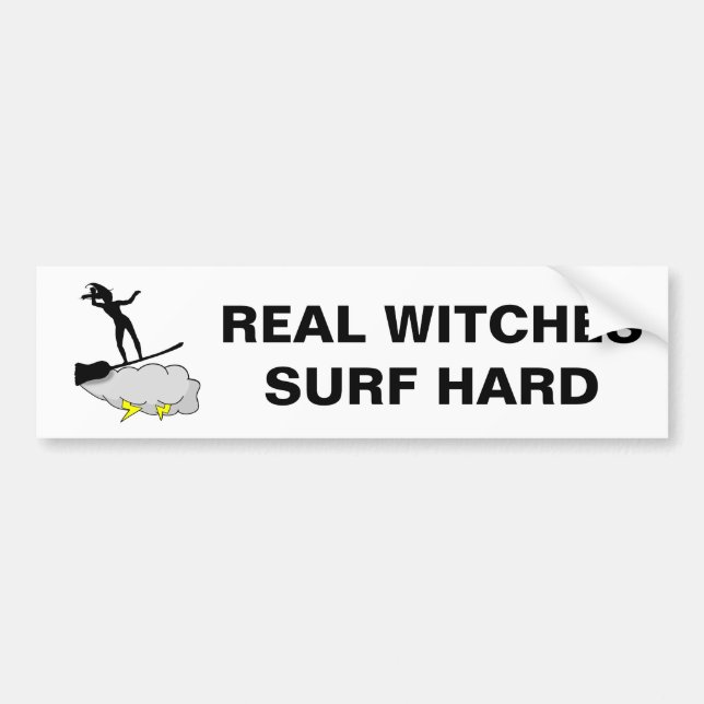Real Witches Surf Hard Bumper Sticker (Front)