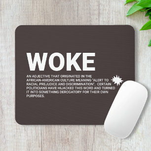 Real Woke Definition Mouse Pad