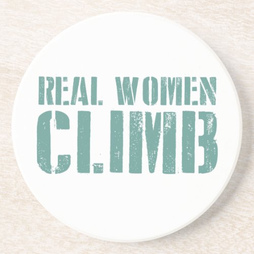 Real Women Climb Drink Coaster