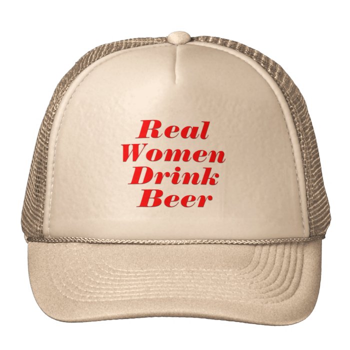 Real Women Drink Beer Mesh Hat