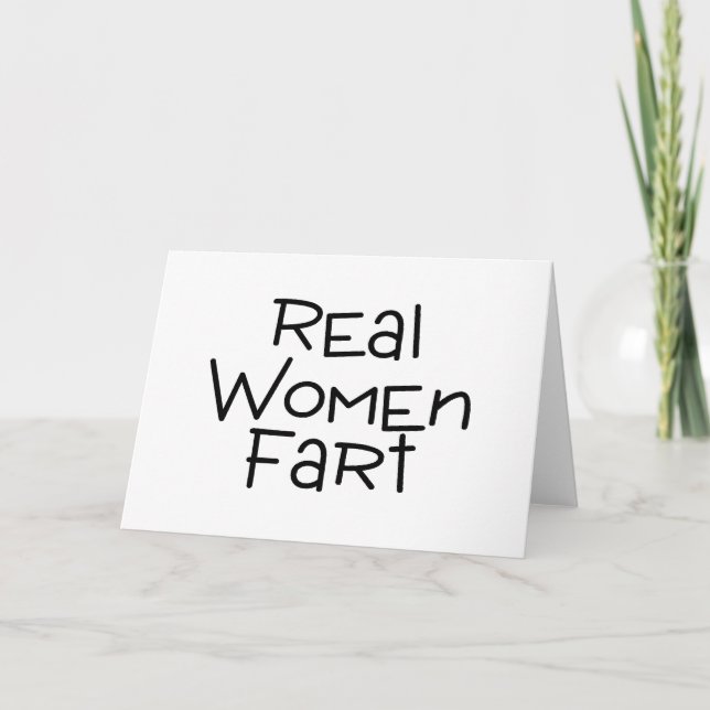 Real Women Fart Card (Front)